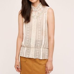 TINY Rosewood Lace Blouse from Anthropologie